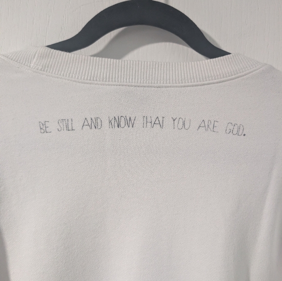 AMENPAPA | "Be Still" Spiritual Graphic Sweatshirt - Picture 5 of 12